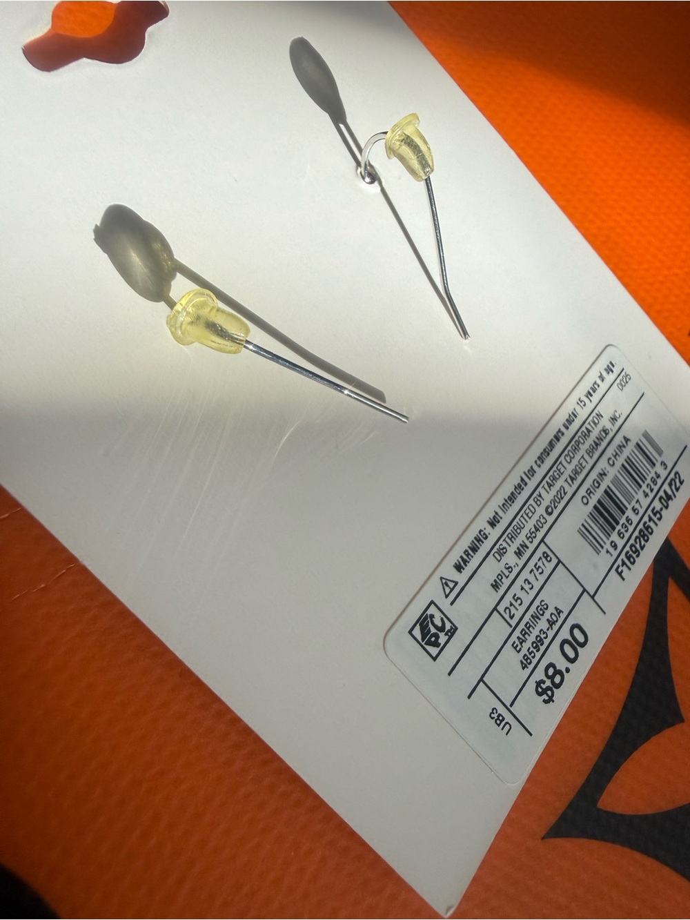 Target Halloween Green & Dangle Earrings - Picture 3 of 3